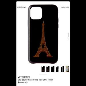 Designer VÊTEMENTS iPhone case